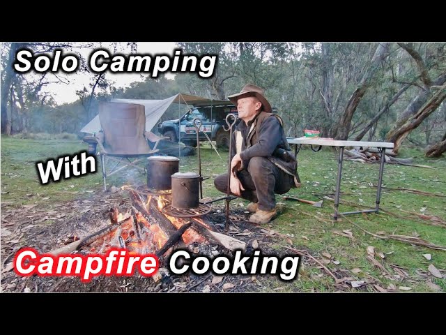 Solo Camp Cooking Campfire Cooking In The Bush